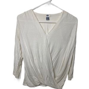White Criss Cross Blouse